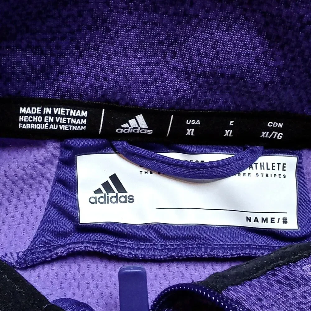 High Point University Adidas 1/4 Zip Sweatshirt Size XL Pockets HPU Golf